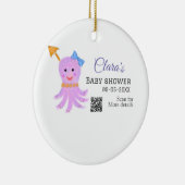 Décoration En Céramique Eau bleu violet octopus baby shower mer ani (Droite)