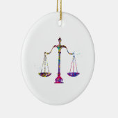 Décoration En Céramique Échelles de justice (Droite)