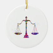 Décoration En Céramique Échelles de justice (Devant)