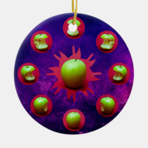 Décoration En Céramique Éclipse De L'Étoile Verte