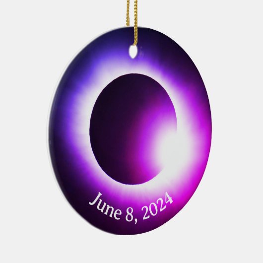 Décoration En Céramique éclipse solaire 2024, 8 avril (Droite)