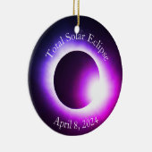 Décoration En Céramique éclipse solaire 2024, 8 avril (Droite)