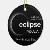 Décoration En Céramique Éclipse solaire totale 2017 2024 - Indiana (Gauche)