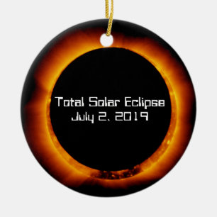 Décoration En Céramique Éclipse solaire totale 2019