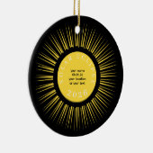Décoration En Céramique Éclipse solaire totale 2026 votre texte personnali (Droite)