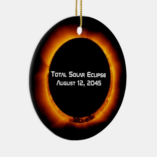 Décoration En Céramique Éclipse solaire totale 2045 (Droite)