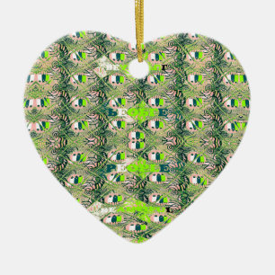 Décoration En Céramique Eco Africa Motif - Art Africain Inspiré Par La Nat