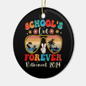 Décoration En Céramique Écoles Out Forever Retraité Enseignant Jour Dernie (Gauche)