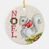 Décoration En Céramique Écorce de Noël mignonne (Dos)