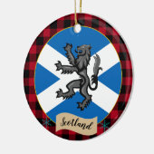 Décoration En Céramique Ecosse, Rampant, Plaid de buffle, Drapeau écossais (Gauche)