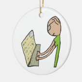 Décoration En Céramique Écriture de l'auteur (Gauche)