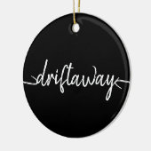 Décoration En Céramique écriture du script nautique DRIFT AWAY (Gauche)