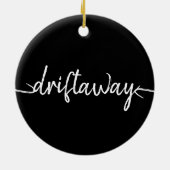 Décoration En Céramique écriture du script nautique DRIFT AWAY (Dos)