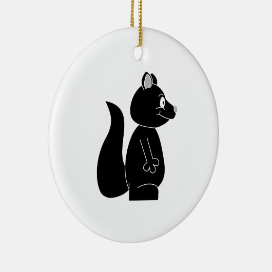 Décoration En Céramique Écureuil noir (Droite)