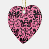 Décoration En Céramique Écureuil Nordic Scandinave Folk Art (Gauche)