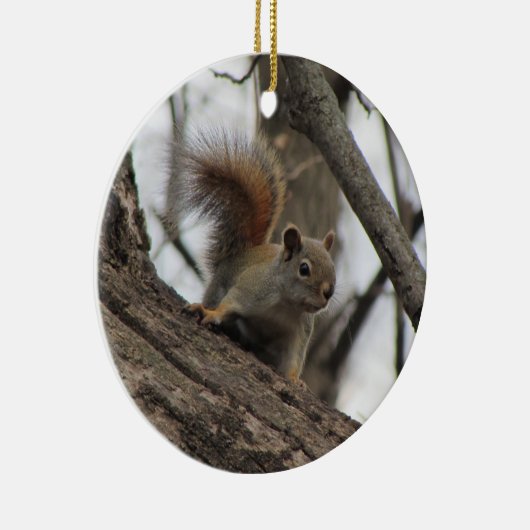 Décoration En Céramique Écureuil rouge (Droite)