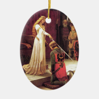 Décoration En Céramique Edmund Blair Leighton : L'Ornement De L'Accolade