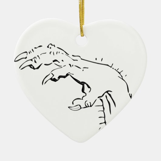 Décoration En Céramique Eerie éffrayante de la main (Devant)