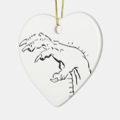 Décoration En Céramique Eerie éffrayante de la main (Gauche)