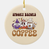 Décoration En Céramique Éffrayant Avant Café (Dos)