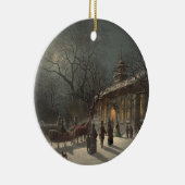 Décoration En Céramique Église le soir de Noël (Droite)