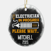 Décoration En Céramique Electrician In Progress Graduation (Gauche)