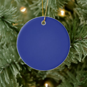 Décoration En Céramique Élégance des Fêtes Royale Bleue
