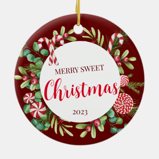 Décoration En Céramique Élégance menthe poivrée (Dos)