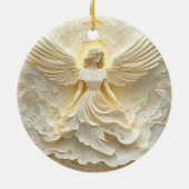 Décoration En Céramique Élégant ange de lumière (Dos)