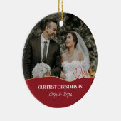 Décoration En Céramique Elégant Aquarelle Botanique Pour Photo Mariage (Droite)