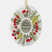 Décoration En Céramique Elegant Editable Christmas/Holiday (Droite)