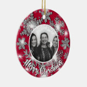 Décoration En Céramique Élégant flocon de neige de parties scintillant pét (Droite)