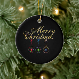 Décoration En Céramique Élégant Joyeux Noël Snowflake Art