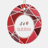 Décoration En Céramique Élégant Mariage géométrique (Gauche)