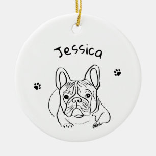 Décoration En Céramique Élégant minimaliste Bulldog
