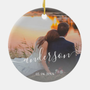 Décoration En Céramique Élégant moderne miniature photo de famille personn