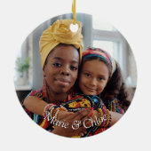 Décoration En Céramique Élégant Noël Floral d'hiver (Dos)