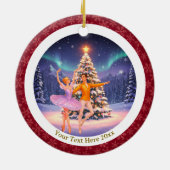 Décoration En Céramique Elegant Nutcracker Ballet Christmas Ballerina Gift (Dos)