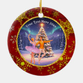 Décoration En Céramique Elegant Nutcracker Ballet Christmas Ballerina Gift (Dos)