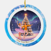 Décoration En Céramique Elegant Nutcracker Ballet Christmas Ballerina Gift (Dos)