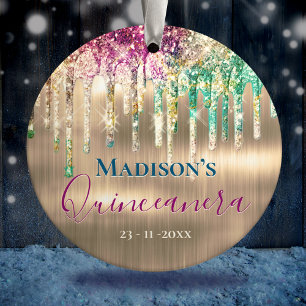 Décoration En Céramique Elégant or licorne Parties scintillant Drives Quin