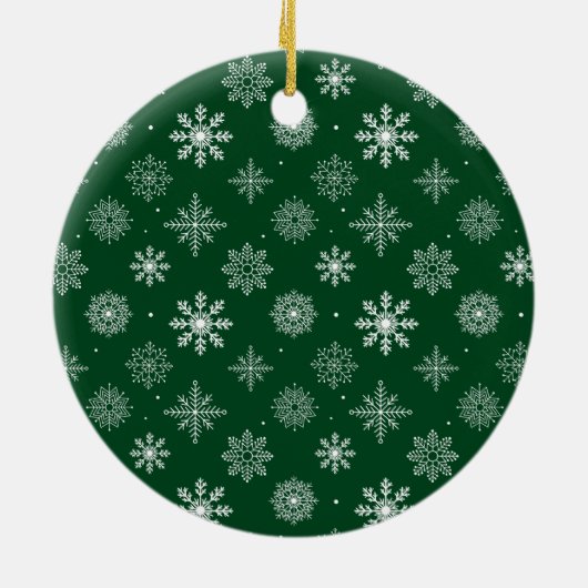 Décoration En Céramique Élégant Script Notre premier Noël Vert (Dos)