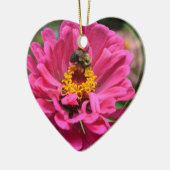 Décoration En Céramique Élégante fleur rose joli abeille (Gauche)