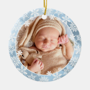 Décoration En Céramique Elégante photo moderne de bébé de Noël sur mes