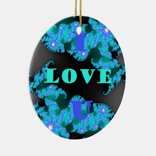 Décoration En Céramique Éléments d'amour cosmique Imprimer (Droite)