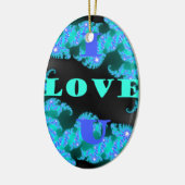 Décoration En Céramique Éléments d'amour cosmique Imprimer (Gauche)