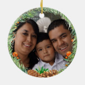 Décoration En Céramique Éléments de Noël Joyeuses Fêtes Photo (Dos)