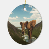 Décoration En Céramique Éléphant (Gauche)