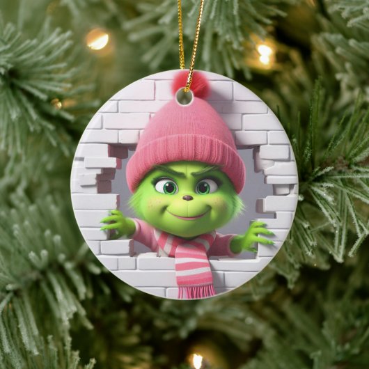 Décoration En Céramique Elfe fille 3D (Arbre)