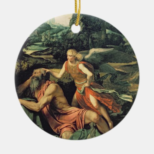 Décoration En Céramique Élijah a visité par un ange, c.1534 (Devant)